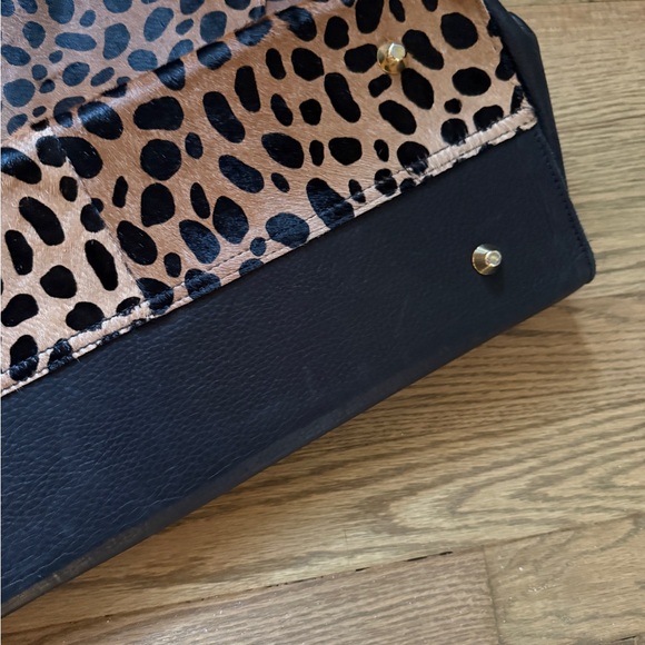 Clare V Leopard Ponyhair Messenger Bag - Picture 4 of 9